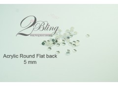 Acrylic Flat back 5mm - (Pack of 50)